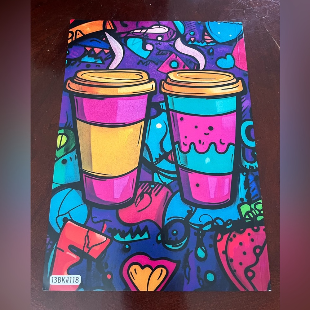 NWT Funny Coffee & Inappropriate Thoughts Adult Coloring Book. - Picture 2 of 10